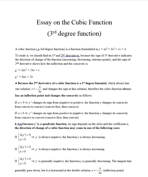 essay on cubic function (1)