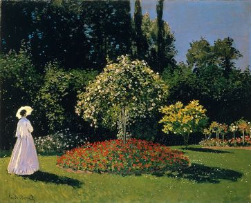 woman in a garden, 1867, Claude_Monet_022