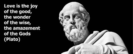 Marble statue of the ancient greek philosopher Plato